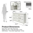 thumbnail image 3 of Mr. Kate Stella Wide Dresser, White, 3 of 9