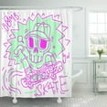 thumbnail image 1 of ABPHQTO Street Skull Skateboard Graphic Skate Boy Urban Graffiti Skater Cortina de ducha 160x180 cm, 1 of 1