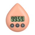 thumbnail image 1 of 1Pcs Cxui Countdown Timer, Digital Kitchen Timer with Suction Cup & Magnet for Cooking Baking Studying, Loud Alarm & Easy Read Display (3X3In, Orange), 1 of 9