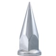 thumbnail image 2 of (20) 33mm x 4 7/8" Chrome Plastic Super Spike Nut Cover - Push-On, 2 of 4