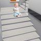 thumbnail image 4 of Peldaños antideslizantes para escaleras de 8 x 30 pulgadas (paquete de 4) | Tapetes de lino con reverso de goma | Alfombras lavables para escaleras de interior de madera | Tiras de alfombra de, 4 of 6