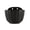 🍒 Black_Base#3124, variant on Rattan Textured Wall Mounted Plastic Flower Pot Planter, Semi Circular Hanging Flower Basket, Indoor Outdoor Fence Decor, Drainage Holes, 21x13x12cm