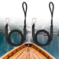 thumbnail image 1 of Bungee Dock Line Boat Rope with Bungee Dock Line Clips Docking Ropes Carabiner Boating for PWC for Pontoon Fishing Boat Kayak Canoe Accs Black 2pcs, 1 of 9