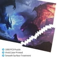 thumbnail image 2 of Rateoe Red And Blue Fire Dragon Pattern Wooden Picture Puzzle ,1000 Piece Jigsaw Puzzle ,Family Fun Puzzle, Home Décor Puzzle, Gift Puzzle(Horizontal style), 2 of 9