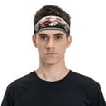 thumbnail image 2 of Daiia Starfishes Shells printed Men's Performance Headband,Sports Headbands,Moisture Wicking Workout Headband, 2 of 9