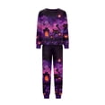 thumbnail image 5 of RUPKUL Halloween Pjs Women Matching Print Full Pattern Long Sleeve Matching Family Halloween Pajamas Family Matching Outfits, 5 of 5