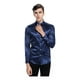 thumbnail image 4 of Camisas De Vestir De Seda Satinada Brillante Para Hombre, 4 of 8