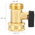 thumbnail image 3 of 3/4 DN20 Latón Conector de la Manguera de Válvula de Bola de Una Sola Pelota Retail, Conector de la Válvula de Bola de Jardín para Uso de Jardín, Conexión Rápida y Etable,, 3 of 7