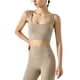 thumbnail image 4 of Txlixc Chaleco deportivo femenino, chaqueta de cuello cuadrado con estera extraible Txlixc  moda, 4 of 6