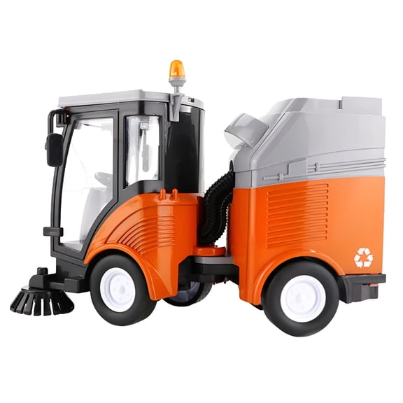 BESTSKY Street Sweeper Truck with Light & Sound Effects Friction Powered Wheels,Removable