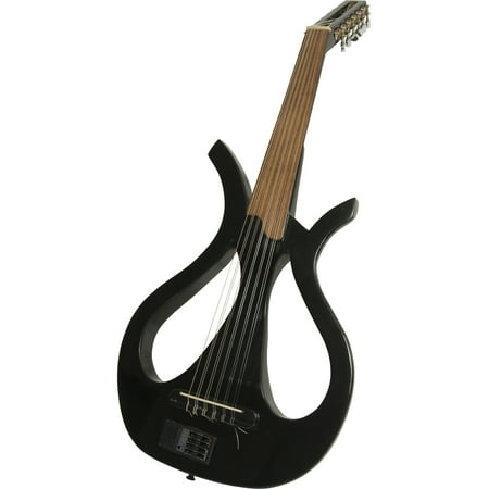 Mid-East Electric Frame Oud Lyre w/ Gig Bag - Black