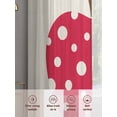 thumbnail image 6 of Red Apples Sheer Curtains 54 Inch Length 2 Panels Set Window Treatments, Watercolor Botanical Modern Abstract Art Rod Pocket Semi Curtains for Living Room/Bedroom/Kitchen Décor, 104"W x 54"L, 6 of 7