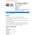 thumbnail image 2 of Front Brake Pad Set - Compatible with 1971 - 1974 GMC P35/P3500 Van 1972 1973, 2 of 2