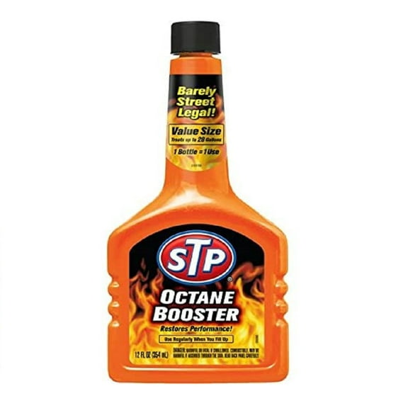 STP, Octane Booster, Fuel Intake System Cleaner, Helps Restore Power and Acceleration, Treats up to 28 Gallons, 6 Pack