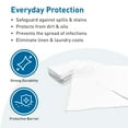 thumbnail image 4 of BodyMed Disposable Pillowcases (Tissue/Poly) – Disposable Pillow Cases – Medical Paper Pillowcases – Case of 100 – 21" x 30" – Blue, 4 of 6