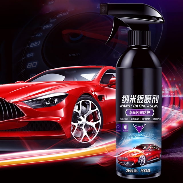 Agente de recubrimiento de pintura automotriz en aerosol | Cera protectora a escala nanométrica de 500 ml | Barniz de alta dureza e impermeabilidad para el detallado y mantenimiento de vehículos