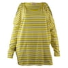 Women's Cold-Shoulder Striped Top-AW-L