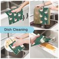 thumbnail image 2 of 6PCS Dish Towels and Dish Cloths Reuseable Dishcloths Sets for Washing Dishes, Cooking, Baking Size 11" x 11" White Goose Carrying Christmas Gift, 2 of 9