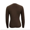 thumbnail image 6 of SEAOPEN Tunic Tops for Women Loose Fit Long Sleeve Shirts Square Neck Tops Today Coffee,S, 6 of 6