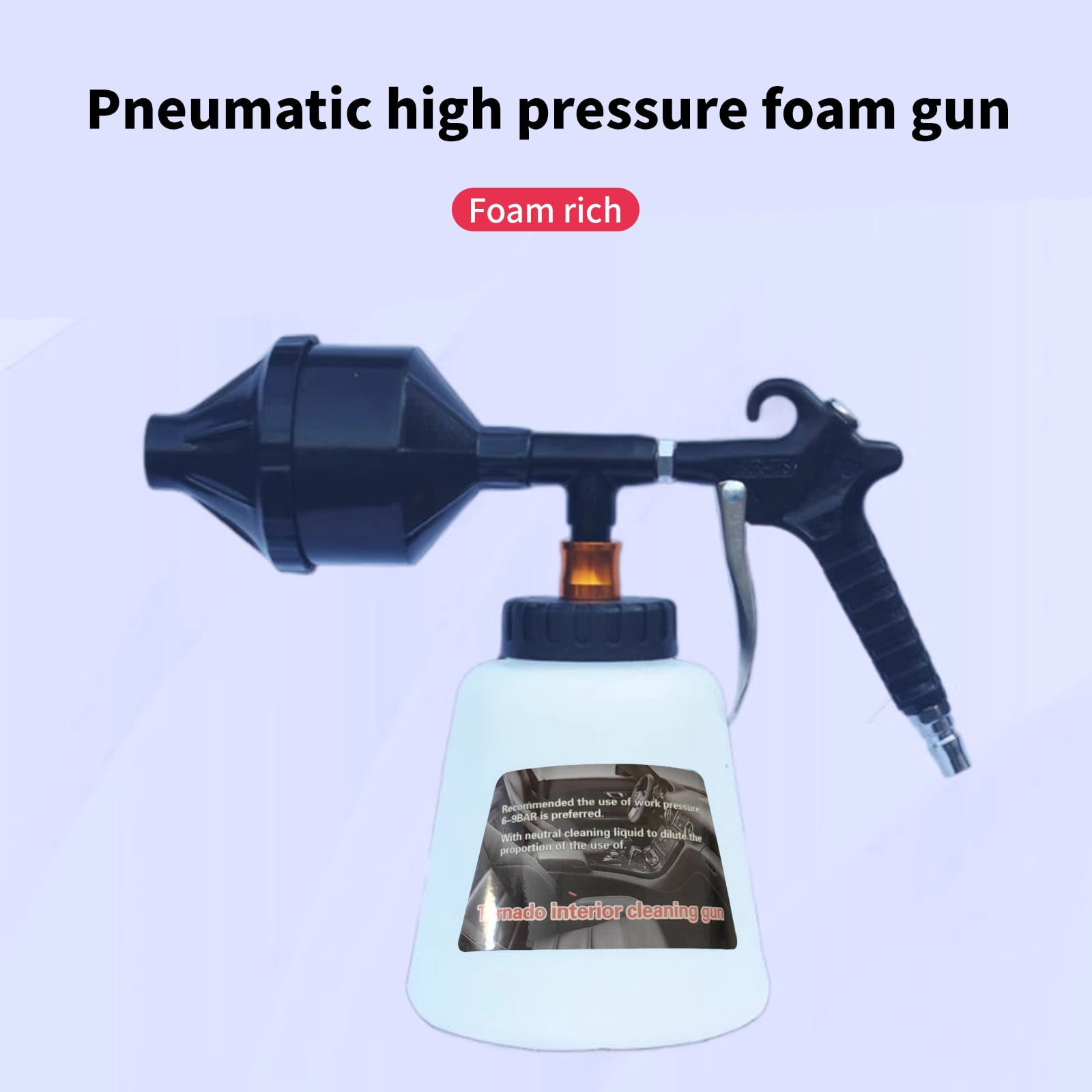 Foam Sprayer 1L Heavy Duty Rust Resistant Design For Pressure Washers Ideal For Automotive Motorcycle Motorhomes Washing