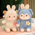 thumbnail image 4 of SSBSM Rabbit Doll Vivid Expression Fully Filling Soft Comfortable Adorable Companionship PP Cotton Bunny Transformed Pig Plush Doll for Gift, 4 of 8