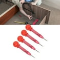 thumbnail image 4 of Automatic Hole Punch, Center Punch Set Comfortable Handling HSS Non Slip Knurled Texture Wear Resistant Strong Grip Rust Proof  For Metal Wood Red, 4 of 8