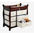 thumbnail image 4 of Badger Basket Sleigh Style Baby Wood Changing Table with 6 Baskets, 4 of 6