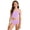 Z-Purple88, variant on Girl's Floral Print Tankini Set Stylish Spaghetti Strap Square Collar Sleeveless Top With Swim Bottoms Summer Two Piece Swimsuit For Big Kids
