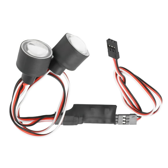 MAYUJIAA RC Headlights Aluminum Alloy Super Bright Car Headlights for 1/10 1/8 Remote Control Car HW313-8773