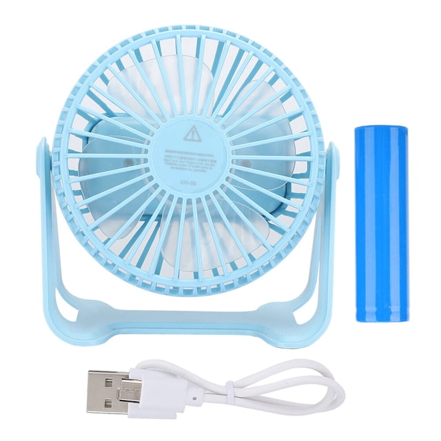 Mini ventilador recargable USB NikouMX XH-08 3.5W DC 5V Azul claro