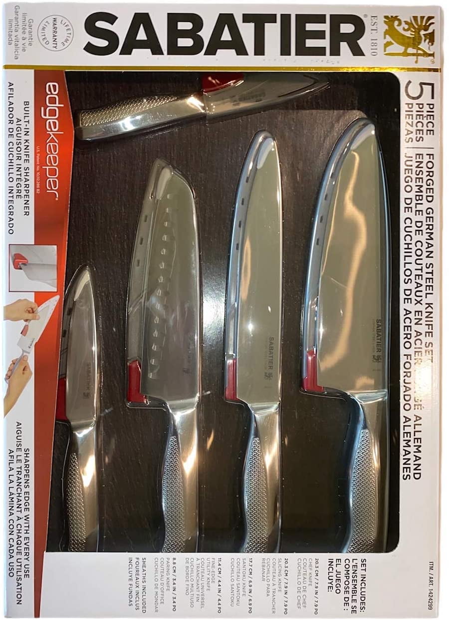 Sabatier 5 Piece Forged German Steel Knife Set - Walmart.com Sabatier 5 Piece Forged German Steel Knife Set - Walmart.com