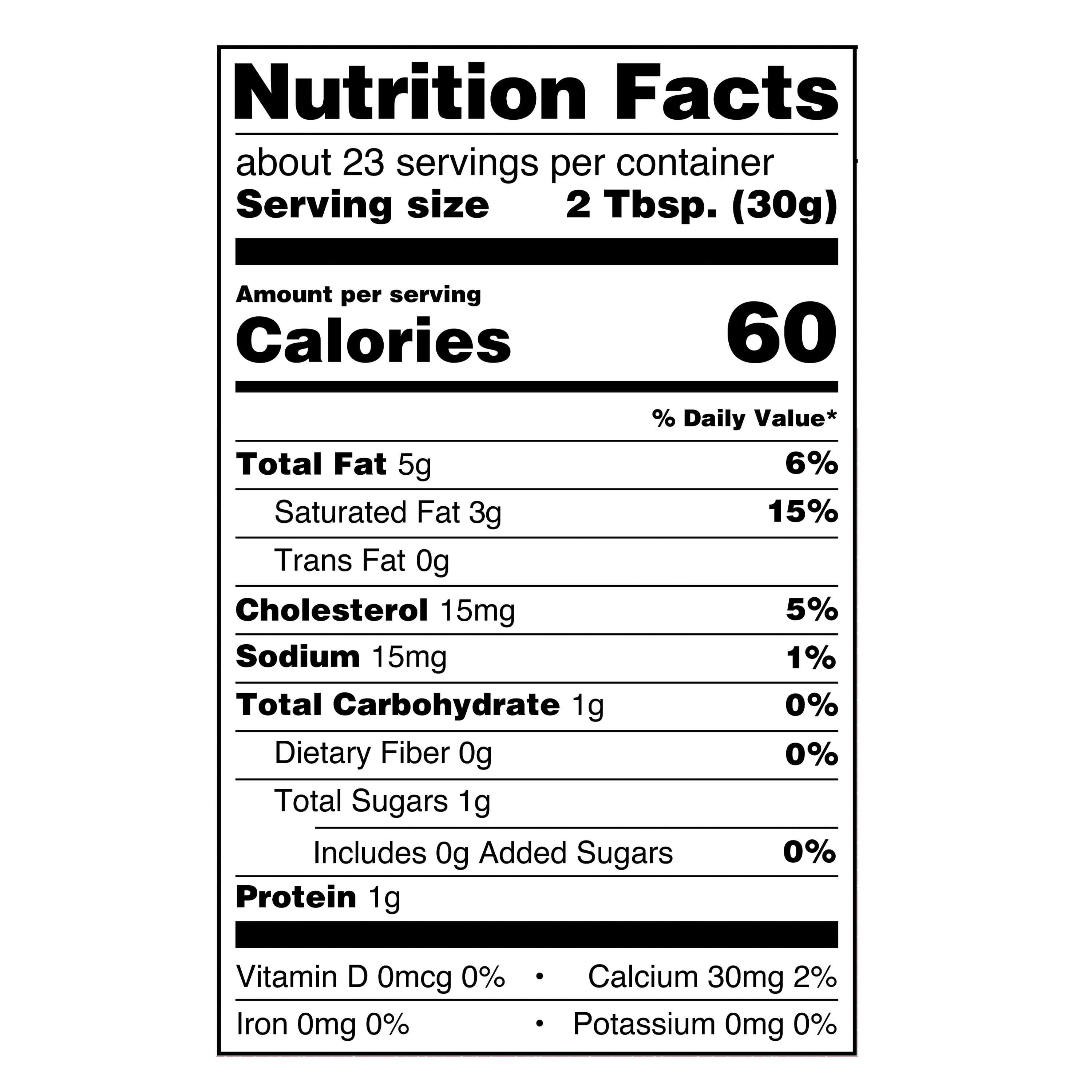 Great Value Original Sour Cream, 24 oz Tub