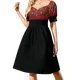 thumbnail image 2 of Vestido hawaiano de manga corta con flores, ropa de verano para mujer, vestidos elegantes y bonitos para mujer., 2 of 7