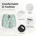thumbnail image 4 of Bixox Women's Cute Honeybees pattern 2 in 1 Running Shorts - Lightweight Athletic Workout Gym Yoga Shorts Liner with Pockets -, 4 of 7