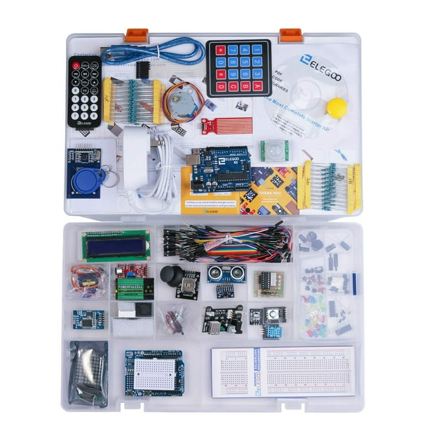 ELEGOO UNO R3 Project Kit de démarrage complet avec tutoriel pour Arduino  UNO (63 articles) 