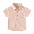 thumbnail image 2 of Esaierr Kids Toddler Summer Shirts Tees for Boys,Baby Short Sleeved T-Shirt Cute Casual Solid Color Shirts Short Sleeve Undershirt Tops for 1-6Years, 2 of 8