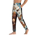 thumbnail image 3 of Kdxio Animal Filled Noahs Ark Pattern Joggers,Sweatpants for Men with Pockets-X-Large, 3 of 5