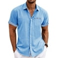 thumbnail image 2 of Hawaiian Shirt For Men, Men's Vintage Button Down Bowling Shirts Short Sleeve Summer Beach Shirt M, 2 of 5