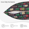 thumbnail image 3 of KLL Christmas Trees And Houses Decorative Throw Pillow Covers Velvet Soft for Couch Sofa Bedroom Living Room Outdoor (No pillow core)- 20"x20", 3 of 5