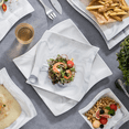 thumbnail image 5 of MALACASA 26-Piece Dinnerware Sets, Porcelain Tableware Set for 6, Marble Grey, 5 of 8