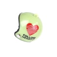 thumbnail image 1 of Methold Casco para mascotas, loros, sombreros, disfraces ajustables, accesorios, Protector, cascos para aves de corral, pollo, pájaro, pato Juguetes para pájaros corazón verde Methold PT003691-06, 1 of 6