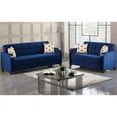 thumbnail image 2 of Beyan Signature Trenton 85" Microfiber Convertible Sleeper Sofa in Blue, 2 of 3