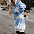 thumbnail image 4 of Puntoco - Sudaderas de forro polar de gran tamaño para mujer con bolsillos, sudaderas atléticas de Sherpa, sudaderas con capucha, prendas de vestir Puntoco Puntoco-7824, 4 of 7
