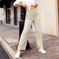 thumbnail image 5 of Rotm Comfy Work Pants Women Yoga Pants Women High Waist Stretch Casual Soft Straight Leg Bottoms Beige,L, 5 of 6