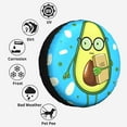 thumbnail image 6 of Kdxio Avocado with Glasses for Tire Cover Wheel Protectors Tyre Covers Weatherproof Wheel Covers Universal Fit for Trailer Rv SUV Truck Camper Travel Trailers 17 inch, 6 of 8
