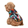 thumbnail image 5 of Honeii Abstract Jazz Instrumental Print Small Dog Hoodies Pet Hooded Sweatshirts Fall Winter Puppy Cat Sweaters Warm Clothes for Small Dogs Outfits Costume-Large, 5 of 7