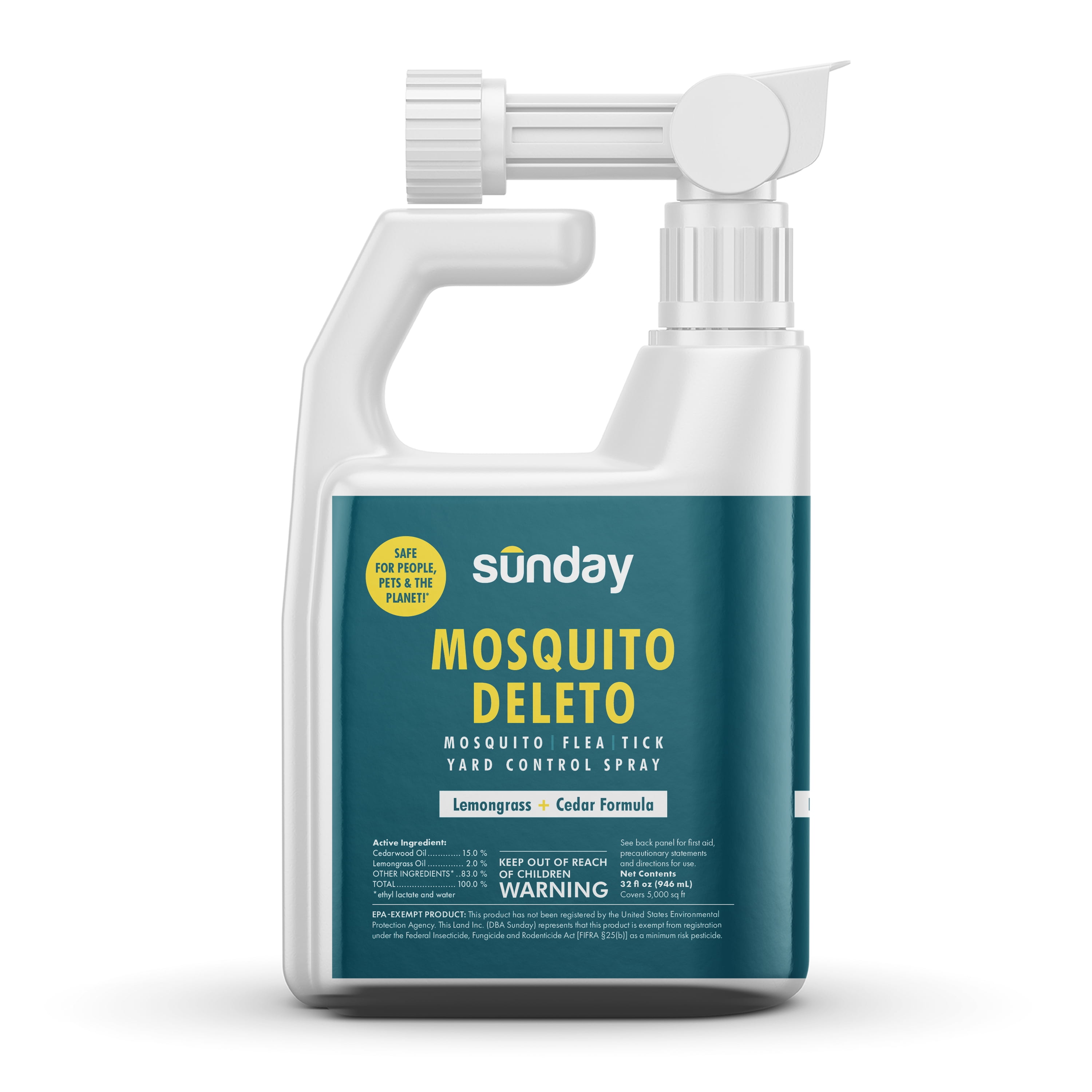 Mosquito Deleto Sunday Yard Control Spray (32 oz Bottle) Walmart