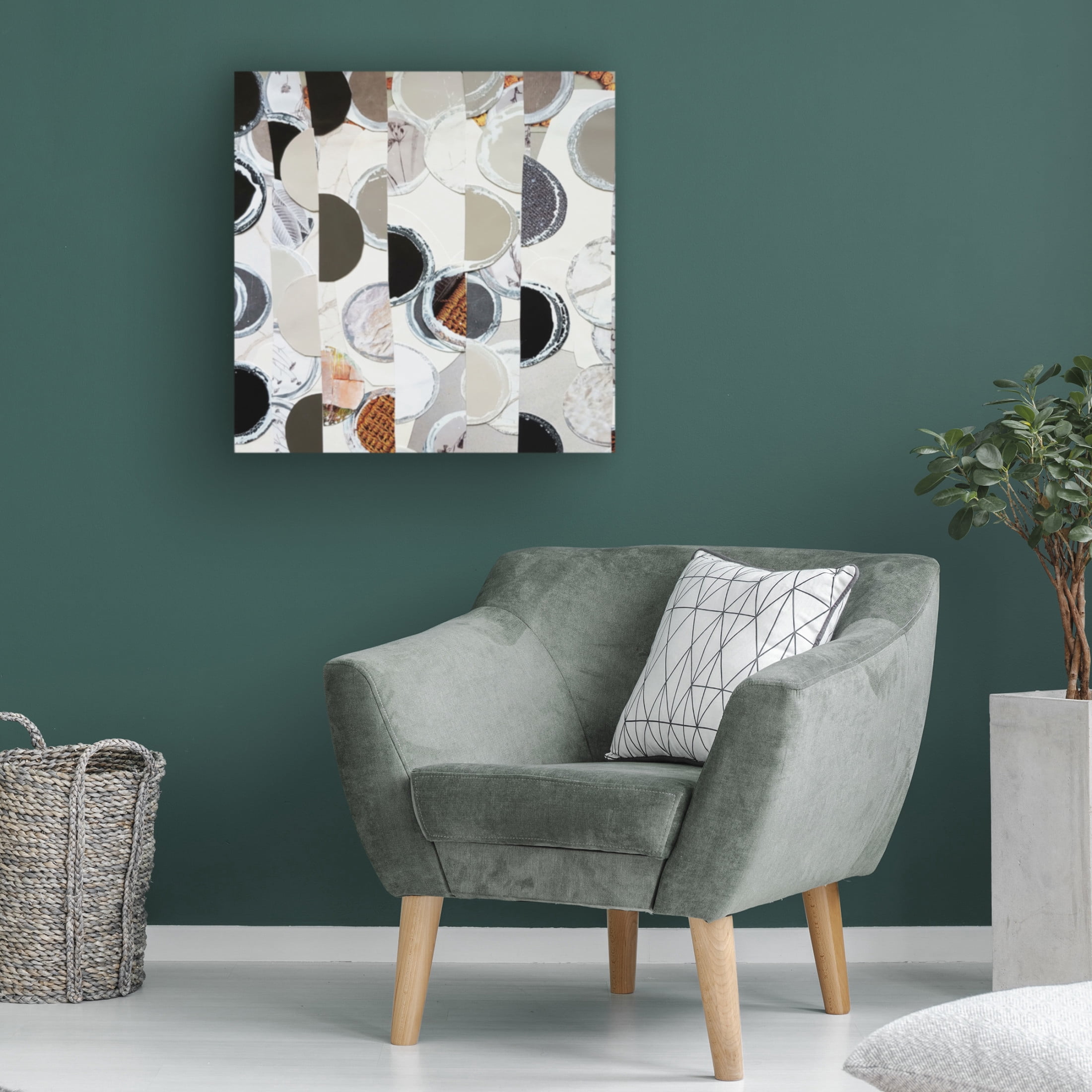 Canvas Wall Art - Coco Good 'Chocolate Gelato I' Wall Art for Living Room, Bedroom, or Office Décor by Trademark Fine Art - 14 x 14 Inches