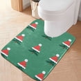 thumbnail image 2 of Yayeee Bath Rug for Bathroom Floor Non Slip Rectangle Fluffy Soft Absorbent Mat, 16"x24", Christmas Trees, 2 of 7