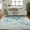 Ivory/Blue, variant on Nourison Jubilant Abstract Grey 5'3" x 7'3" Area Rug, (5x7)